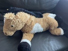 XXL Pferd 100cm  Pferd Mädchen Plüschtier Kuscheltier Figur  groß Kuschelig #T3