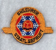 Aufnäher - Skilehrer staatl. geprüft - Sehr selten!  Bartel Band 3, Nr. 5481 e