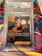 Pokemon Giovannis Charisma 204/165 Special Illustration, Deutsch PSA9