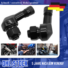 2x Motorrad Alu Winkelventil