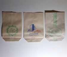 3x Papiertüte Einkaufstüte DDR Konsum HO Konvolut #002