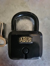 ABUS PANZERSCHLOSS N°236 / 50MM 2 RIEGEL 6 ZUHALTUNGEN EINZELN GEFEDERT VINTAGE 