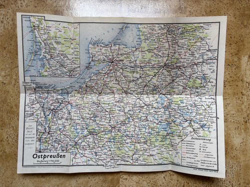 Karte von ostpreußen und - karte,