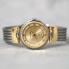 Philippe Charriol Christopher Columbus Stahl Gold 27mm ETA 956.112 Swiss Made
