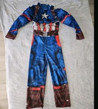 Avengers Captain Amerika Kostüm Kinder 122 128 Marvel Verkleidung 3d Muskeln 