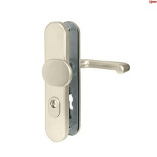 WEKA Schutzbeschlag mit Zylinderabdeckung Wechselgarnitur Alu F2 Neusilber