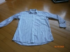 Desinger Daniel Schagen Herren Hemd langarm weiß braun gesteift Gr. L 42