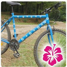 Hibiskus Hibiscus Blume Blüten Fahrrad Aufkleber Fahrradaufkleber Sticker F015 
