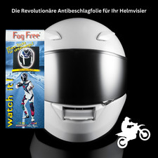 Antibeschlagfolie Motorradhelm