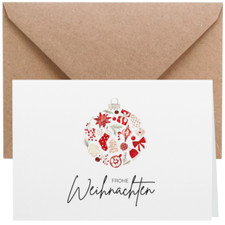 ZETTMANN® 20er Premium Weihnachtskarten Set Postkarten Weihnachten mit Umschlag