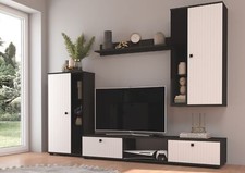 Wohnwand Salsa 2 Lamellenoptik