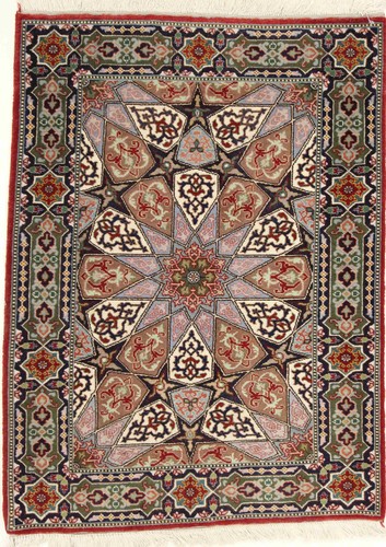 Tabriz raj teppich 91x66 - tabriz,