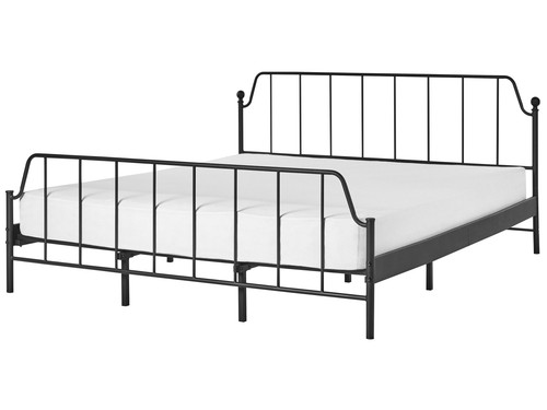 Bett metall schwarz lattenrost - bett,