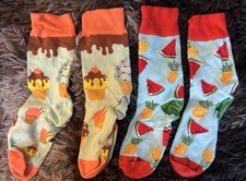 Socken Größe 35-38 unisex Erwachsene 2x Paar Lustige Socken
