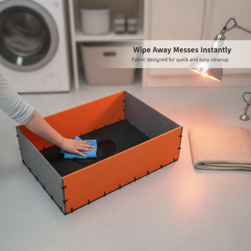 Katzen wurfbox mit laufgitter - katzen,