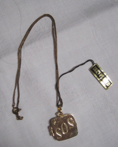 Sos anhänger kette - sos, anhänger+