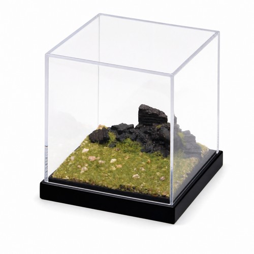 Acrylvitrine mit schwarzem