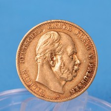 Preussen 10 Mark 1877 A Wilhelm * 3,98 Gramm - 900 Gold * Ss Jaeger 245