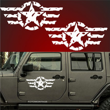 2 US ARMY Aufkleber 57cm