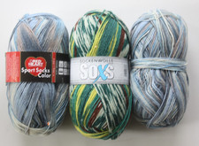 (3)  Sockenwolle  3 x 100