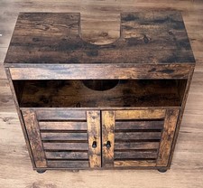 Songmics VASAGLE Waschbeckenunterschrank (braun schwarz Industrial vintage Holz)
