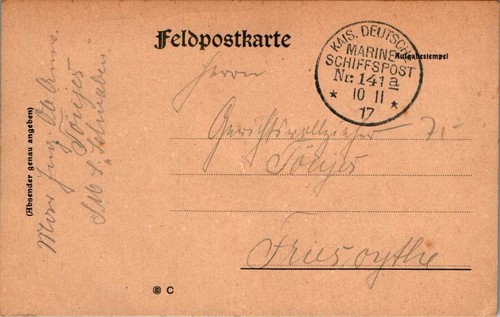 Stempel marine schiffspost - ak,