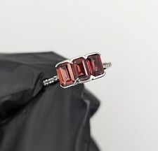925 Silber Ring mit Lindi Granat 2,0 ct. Damen Schmuck mit Zertifikat