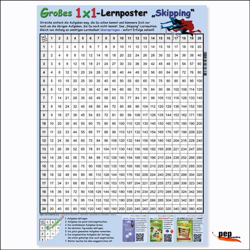 Großes 1x1 lernposter - großes, 1x1-lernposter