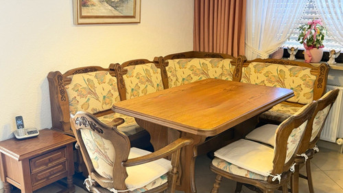 Tlg holz esstisch - 5-tlg., holz-esstisch