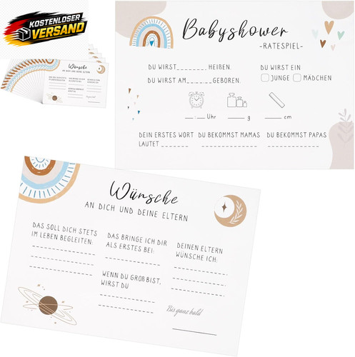 Babyparty spiele karten - babyparty,