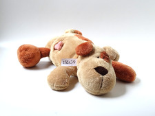 Nici Hund liegend mit Knochen & braunem Auge Stofftier Plüschtier (T233)