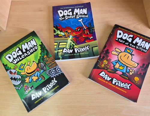 Set dog man books - 3,
