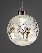 LED Deko Kugel SNOW TREE mit