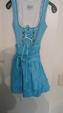 Melega Luxus Dirndl Gr. 38 Mini türkis Neu Oktoberfest 
