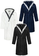 KAPPA Unisex Bademantel mit Kapuze 100% Baumwolle Gr. S-4XL