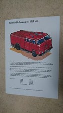 Bastelbogen Tanklöschfahrzeug 16 (TLF 16)  W50