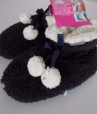 Hüttenschuhe hohe Hausschuhe Warme Puschen Anthrazit ABS-Sohle Gr.28-31 NEUWARE 