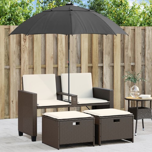 Vidaxl sitzer gartensofa mit - vidaxl, 2-sitzer-gartensofa