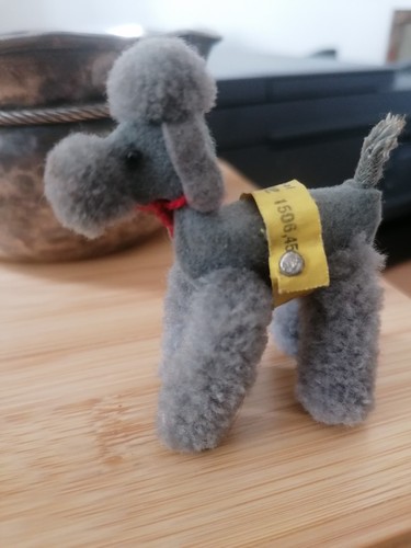 Alter steiff pudel grau - alter,