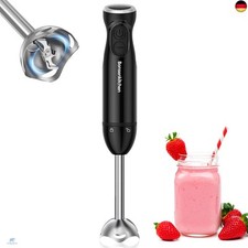 Bonsenkitchen Pürierstab, Stabmixer Elektrischer, 1000W Pürierstab Edelstahl, S