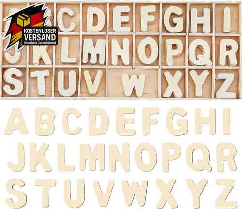 Holzbuchstaben set für - set,