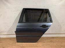 BMW E46 Touring Tür hinten links HL + Anbauteile Stahlgrau metallic 400 grau