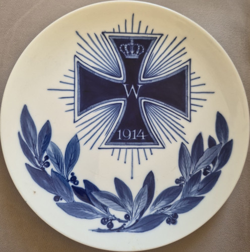 Porzellanteller eisernes kreuz - eisernes,