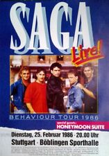 Saga: Behaviour Tour (1986) | Konzertposter A1