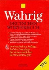 Wahrig Deutsches Worterbuch  von Wahrig, Gerhard, Beneck... | Buch | Zustand gut