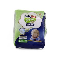 Babylino Sensitive Cotton Soft Windeln Größe 6 Pants XL13-18 kg 18 Stück