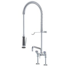 KWC Zweigriffmischer Gastroarmatur Küchenarmatur schwenkbar 2-Griff mit Brause