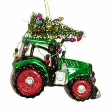 Anhänger Weihnachten Traktor