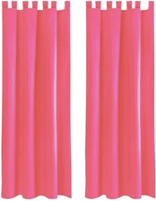 Schlaufenschal 2er Set Blickdicht Dekoschal Gardine Vorhang Vorhänge Raffhalter