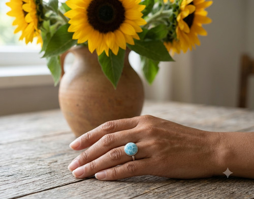 Wunderschöner larimar ring - wunderschöner,